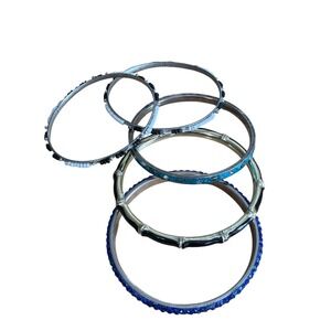 Set of 5 Bangle Bracelets Boho Beaded Bangles y2k‎